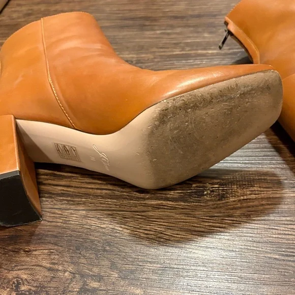 J. Crew Brown Leather Heeled Boots - Picture 8 of 11